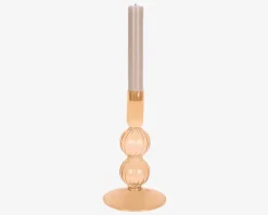 Lysestage Bubbles Sand H.16 cm