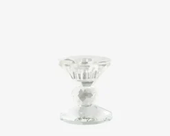 Lysestage Klar Glas H.7 cm