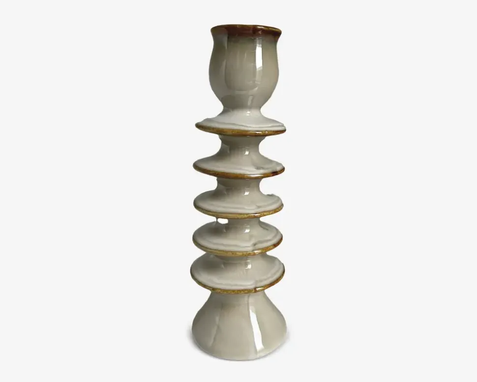 Lysestage sand H.16,5 cm