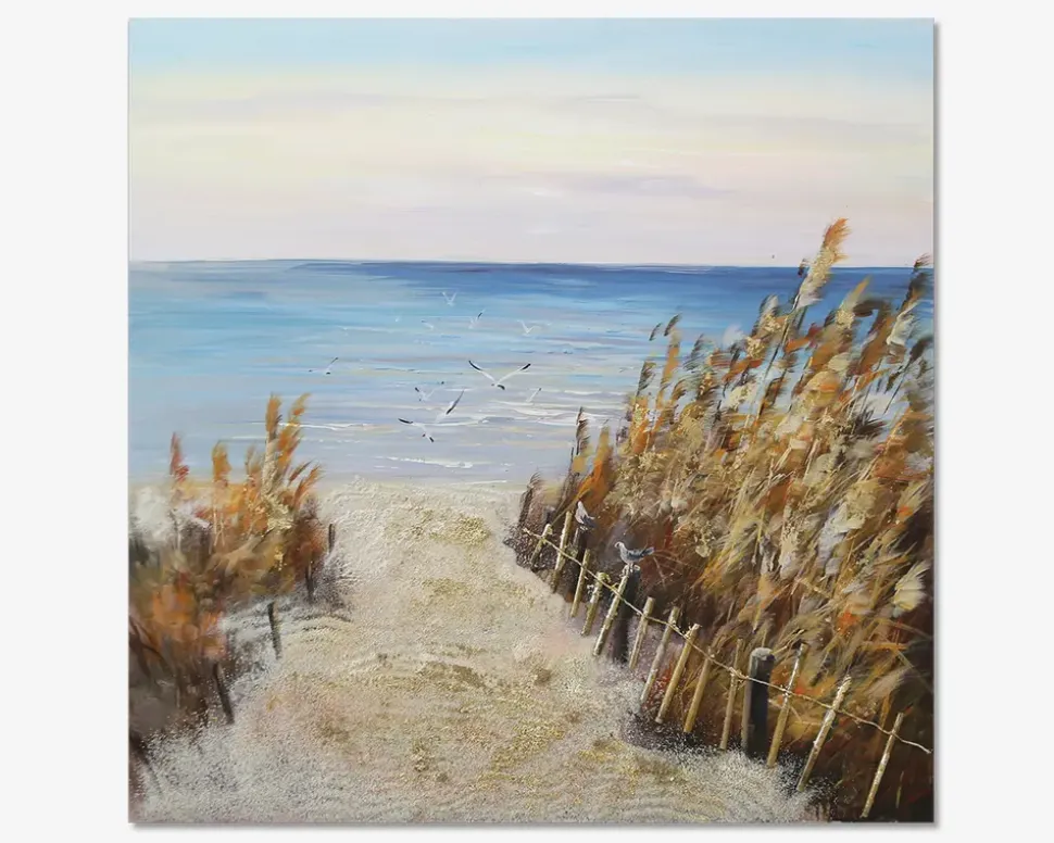 Maleri siv 80x80 cm