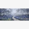 Maleri sti/træer 50x150 cm