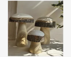 Mushroom natur H.12 cm