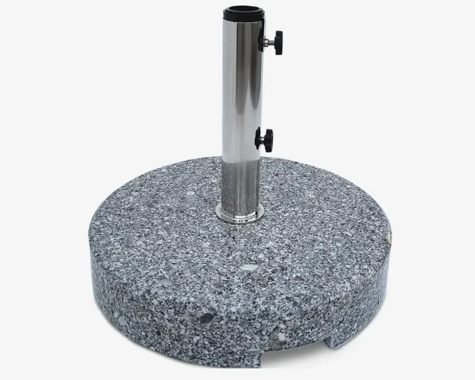 Parasolfod grå granit 35 kg
