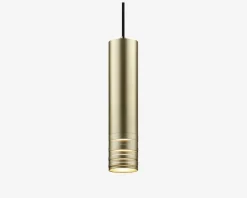 Pendel Tubex Mat Guld H.26 cm