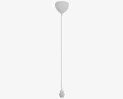 Pendelophæng basic hvid E27