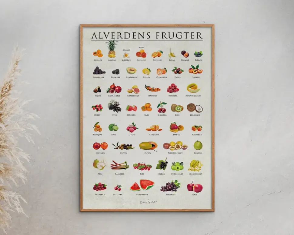 Plakat Alverdens Frugter A5