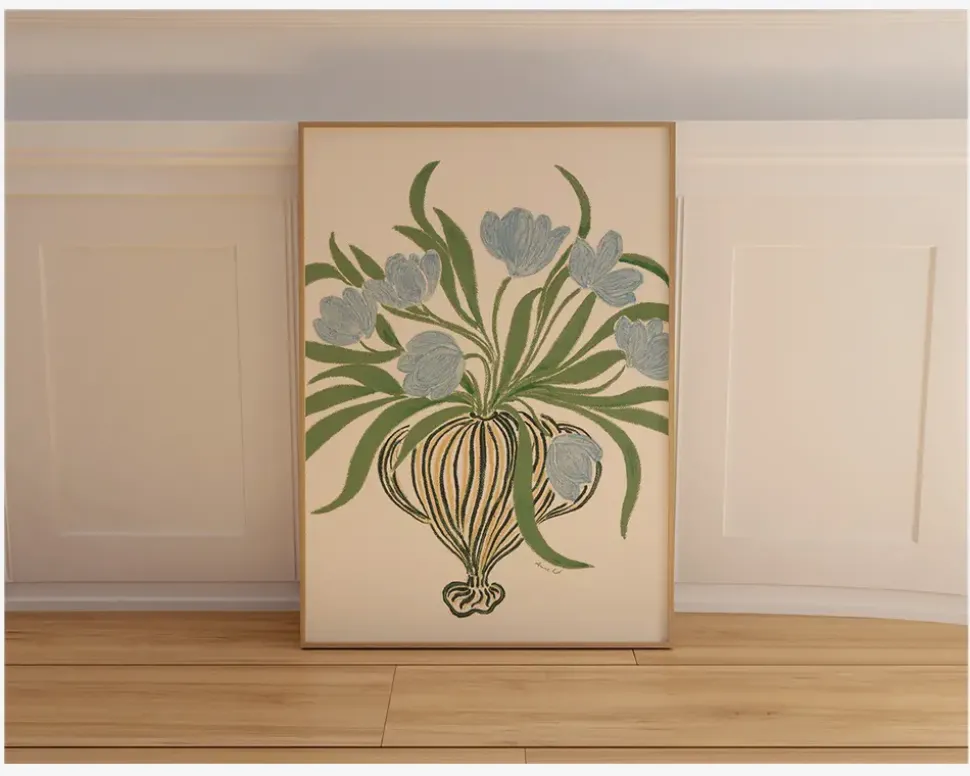 Plakat Blue Tulips
