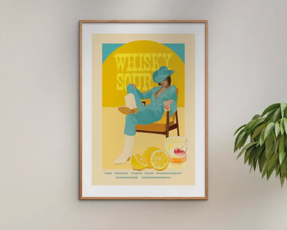 Plakat Whiskey Sour A5