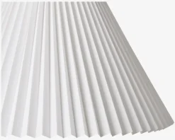 Plisseskærm Hvid 25 cm