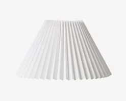 Plisseskærm Hvid 21 cm