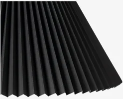 Plisseskærm Sort 27 cm