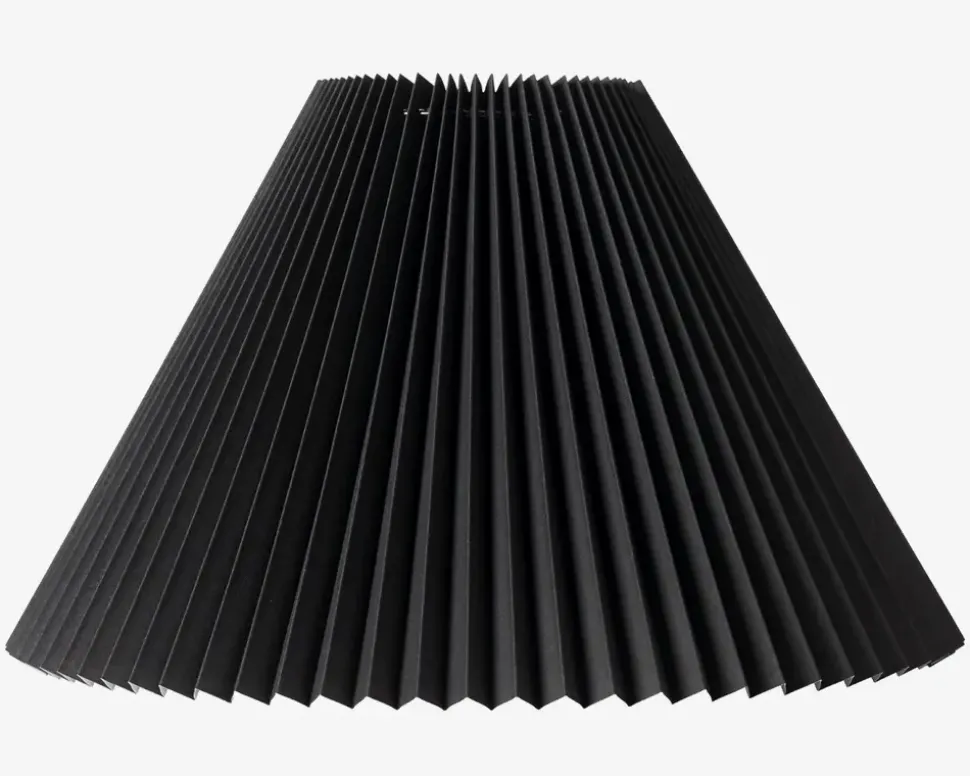 Plisseskærm Sort 30 cm