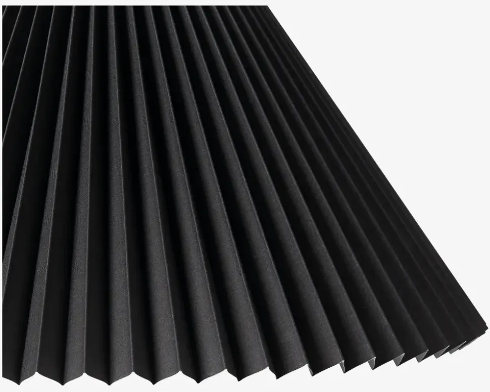 Plisseskærm Sort 23 cm