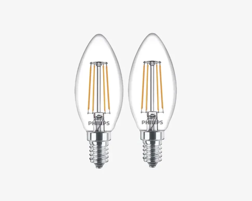 Pære Filament Kerte E14 40W 2-Pak