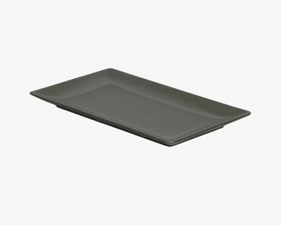 Quadro Tallerken Rektangulær 25x15 cm Sort
