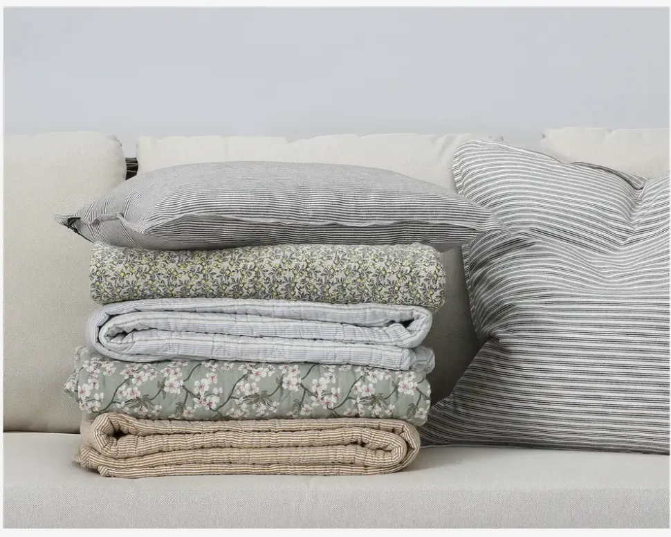 Quilt Plaid Stribe Sennep