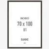 Ramme Røget Eg Slim 70 x 100 cm