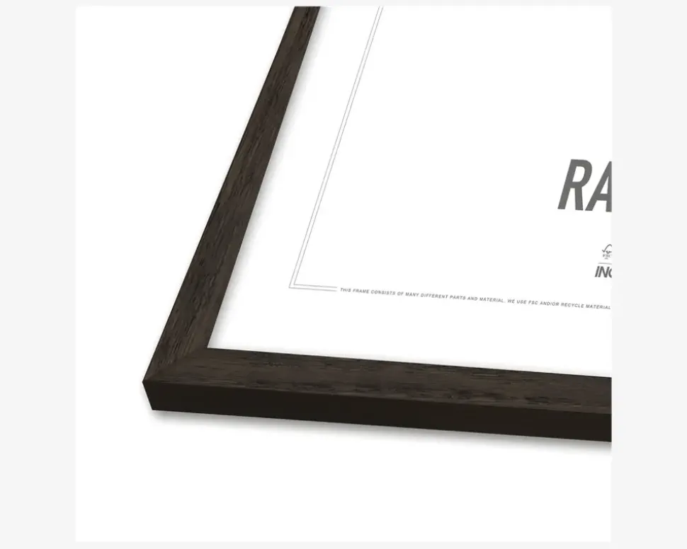 Ramme Røget Eg Slim 15 x 21 cm