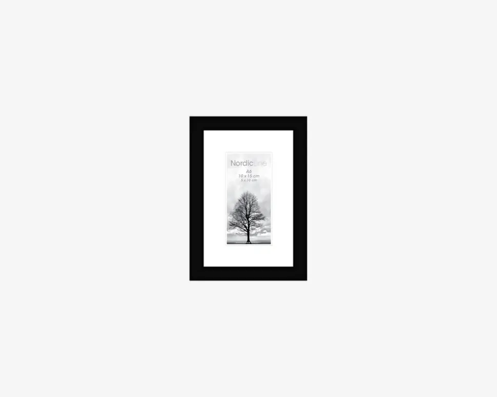 Ramme Sort Slim 10 x 15 cm