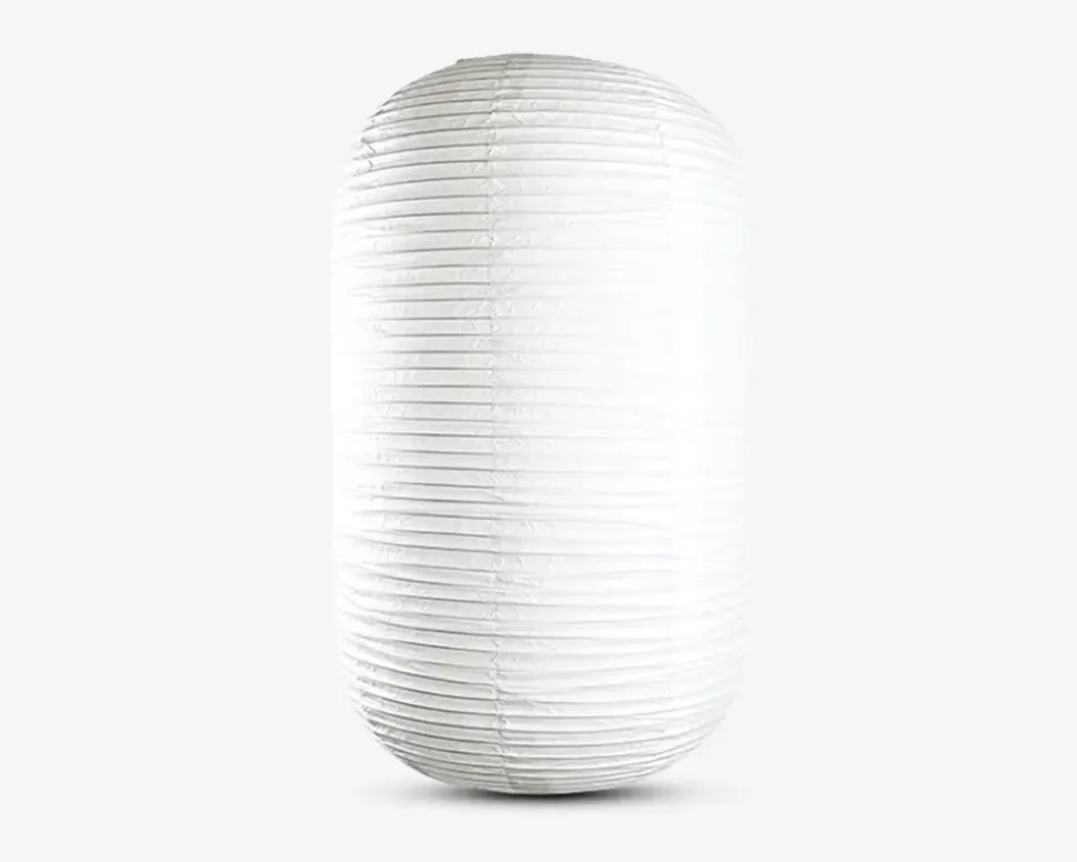 Rispapirlampe hvid Ø.26 cm