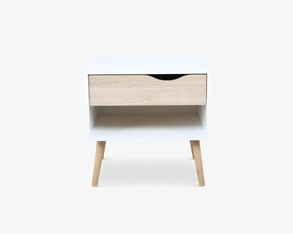 Sengebord Delta m. 1 skuffe