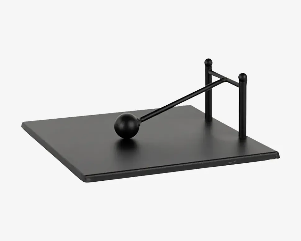Servietholder Metal Sort 21x21cm
