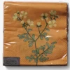Servietter gul blomster 33x33 cm
