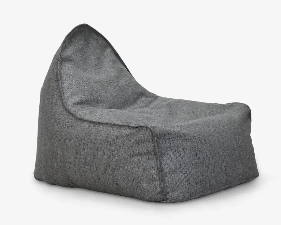 Sækkestol Chill grå møbelstof