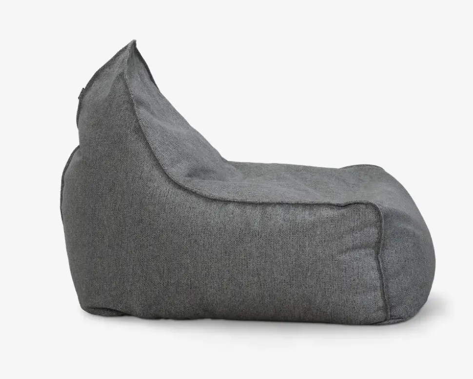 Sækkestol Chill grå møbelstof