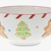 Skål med honningkager/juletræ Ø.14 cm