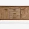 Skænk i hvidolieret eg B. 154 cm