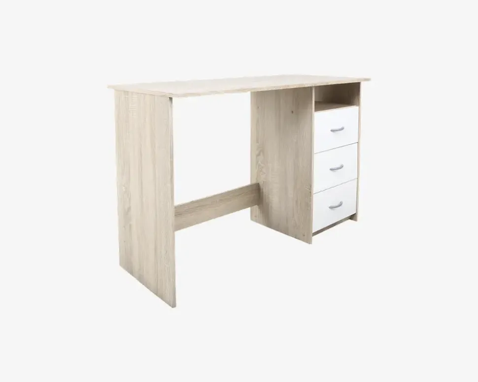 Skrivebord Adria Lys Eg/Hvid