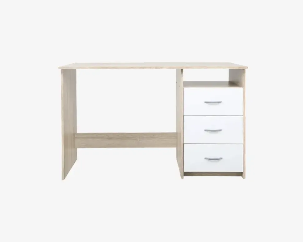 Skrivebord Adria Lys Eg/Hvid