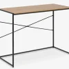 Skrivebord Seaford Eg/Sort