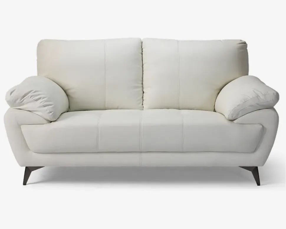 Sofa 2 Pers. Hvid kunstlæder