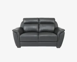 Sofa 2 Pers. Sort Læder