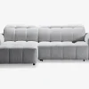 Sofa med chaiselong venstre relaxfunktion