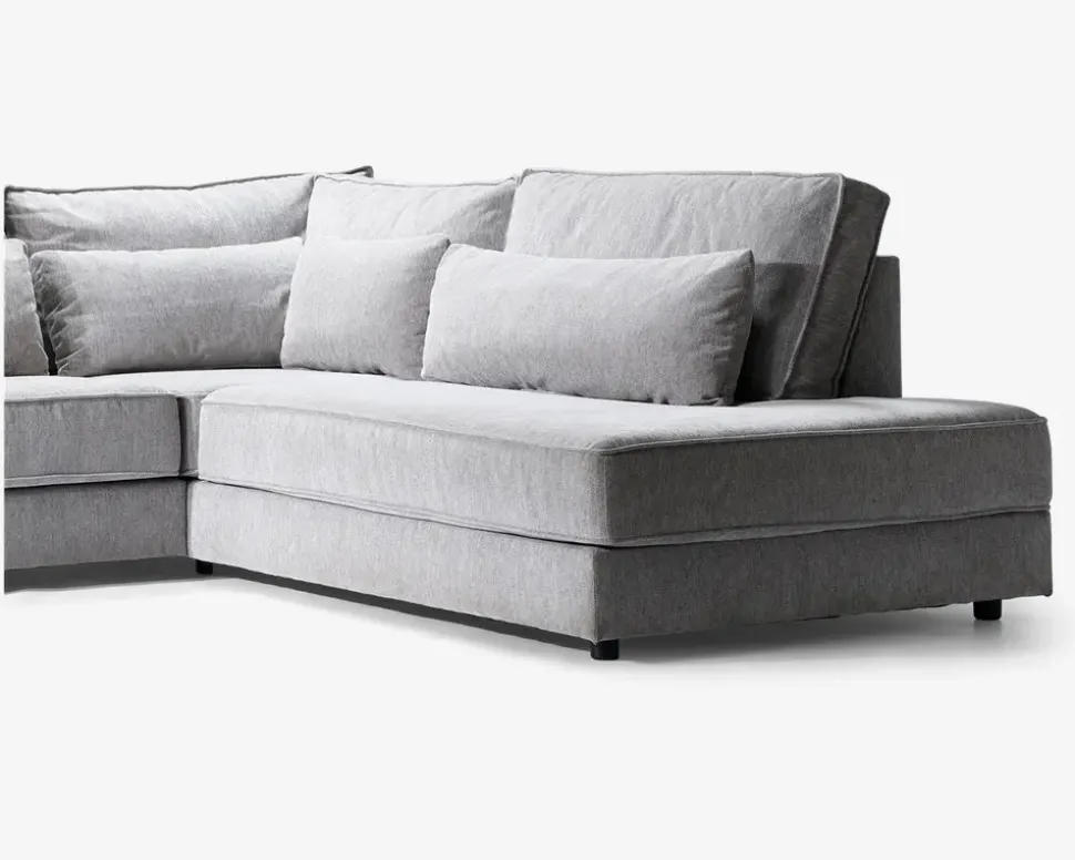 Sofa m/Open End Højre Grå