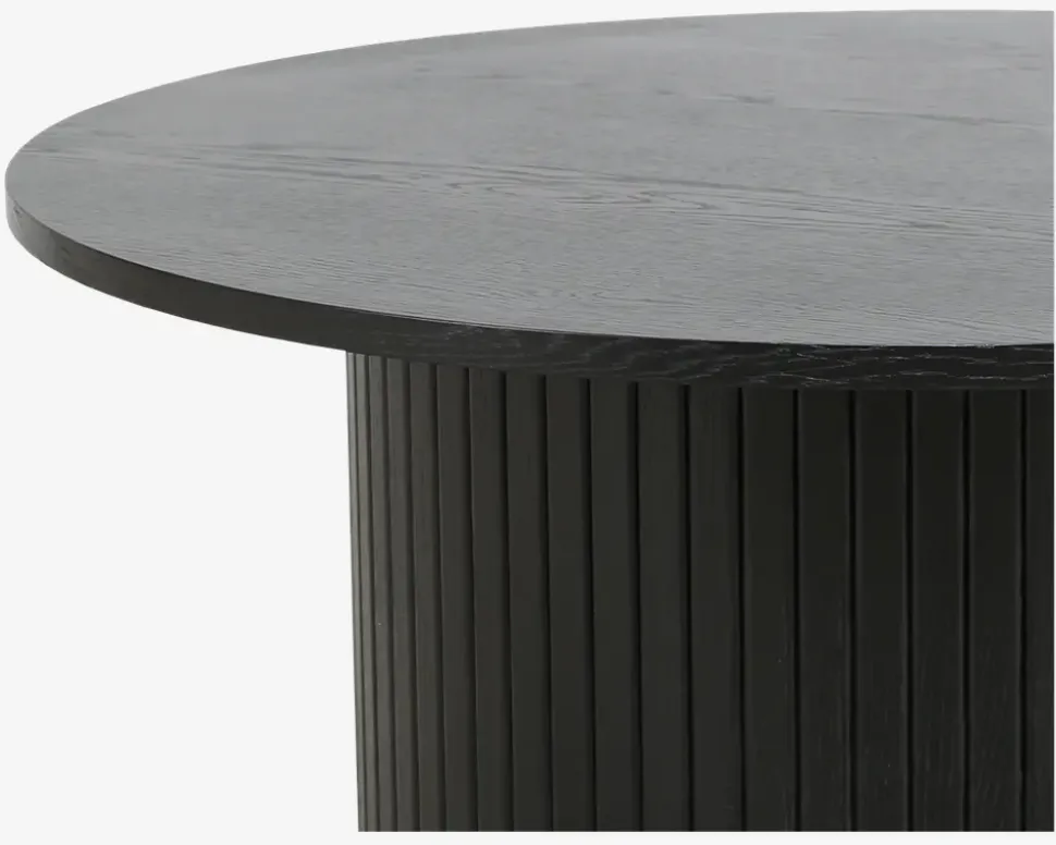 Sofabord Nola Sort Eg Ø-90 cm