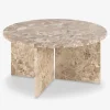 Sofabord Vega Latte marmor Dia-Ø90 cm