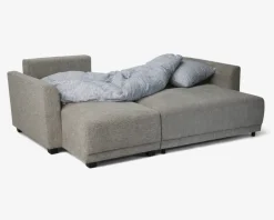 Sovesofa m/Chaiselong Beige