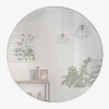 Spejl Cirkel Hvid Ø80 cm