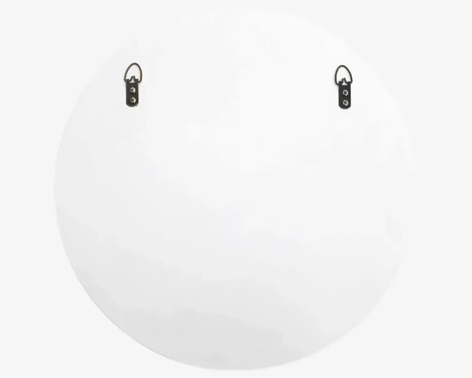 Spejl Cirkel Hvid Ø80 cm