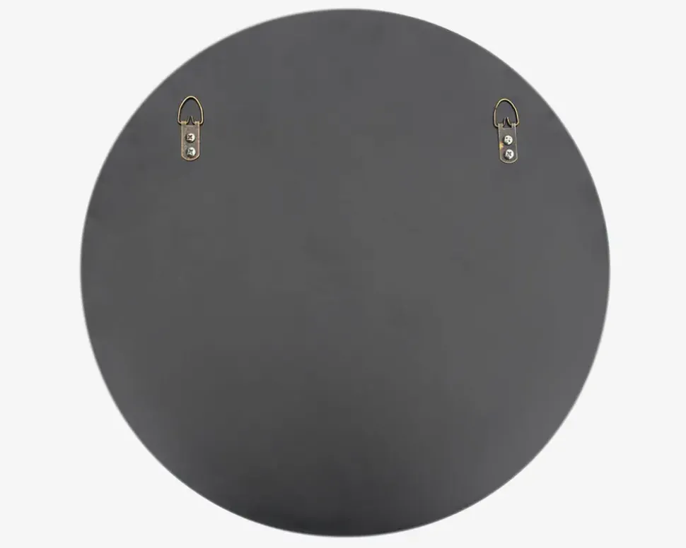 Spejl Cirkel Sort Ø.100 cm