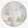 Spejl Cirkel Sort Ø60 cm