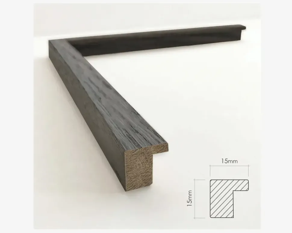 Spejl røget eg 55x160 cm