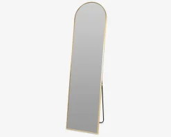 Spejl stående guld H.150 cm