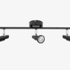 Spot 3xGU10 sort L.48,6 cm