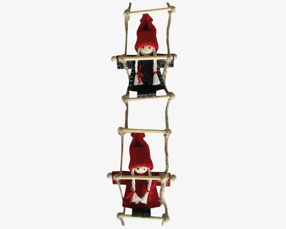 Stige Med Nisser 4stk. H.53 cm