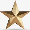 Topstjerne guld metal 20x3 cm